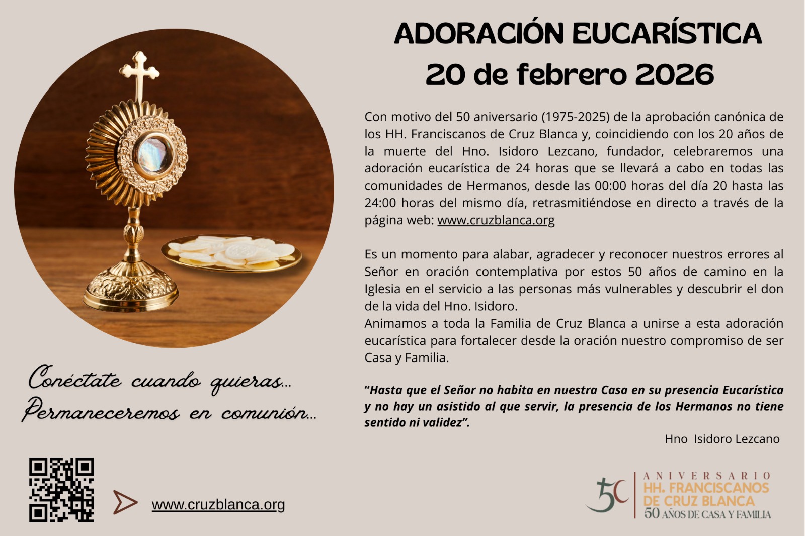 ADORACIÓN EUCARÍSTICA 20 FEBRERO