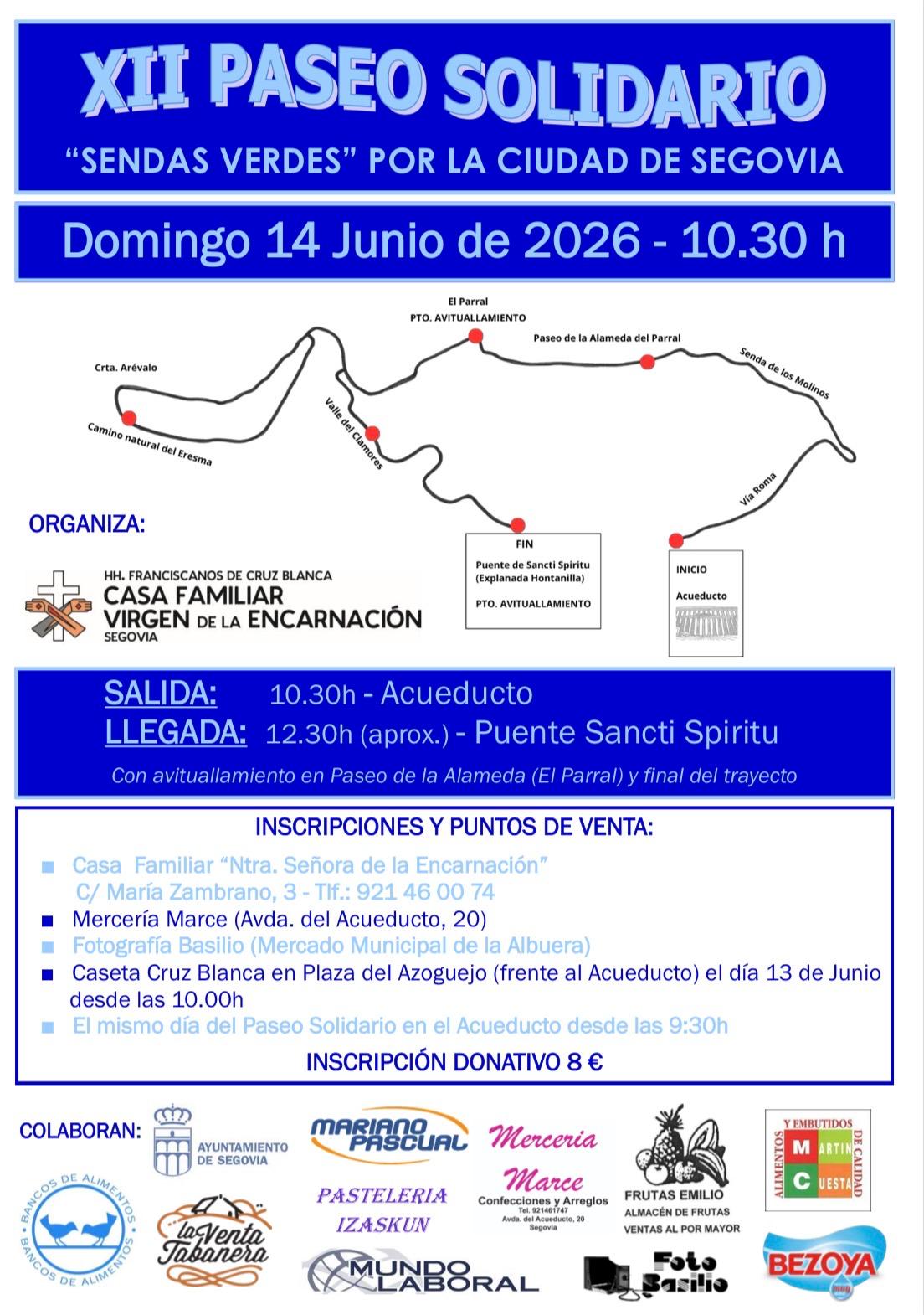 Paseo Solidario Segovia 2026