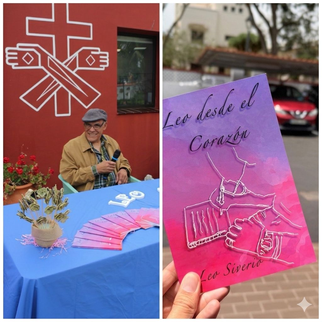 Leo y la presentación de su libro " Leo desde el corazón "