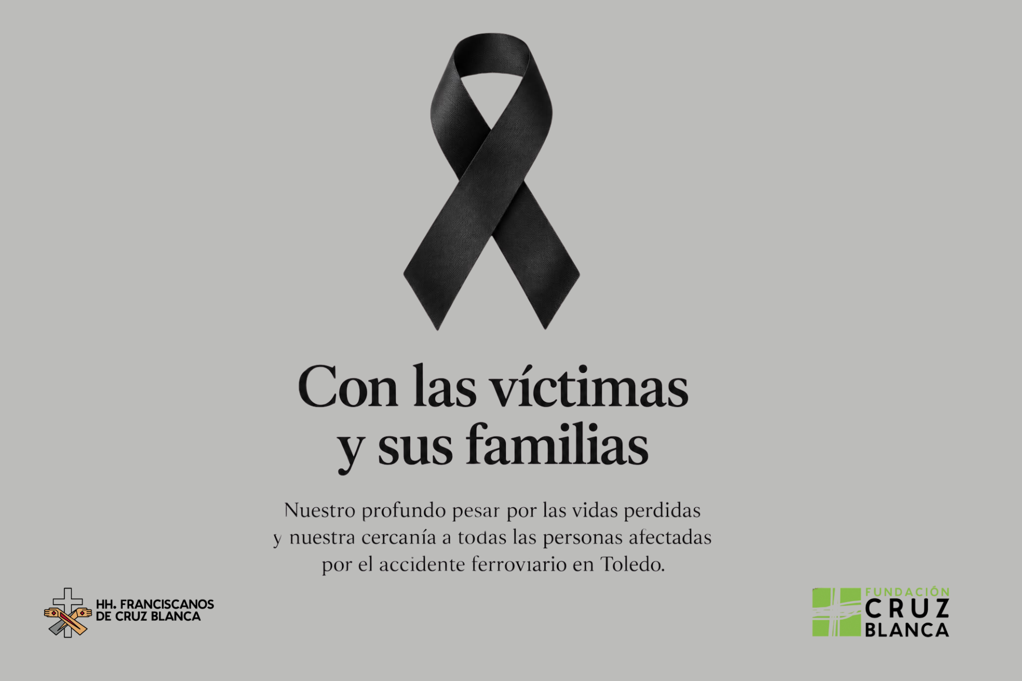 SOLIDARIDAD CON LAS VÍCTIMAS DEL ACCIDENTE FERROVIARIO