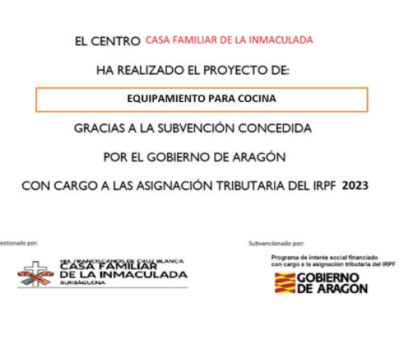 Subvención IRPF Burbáguena