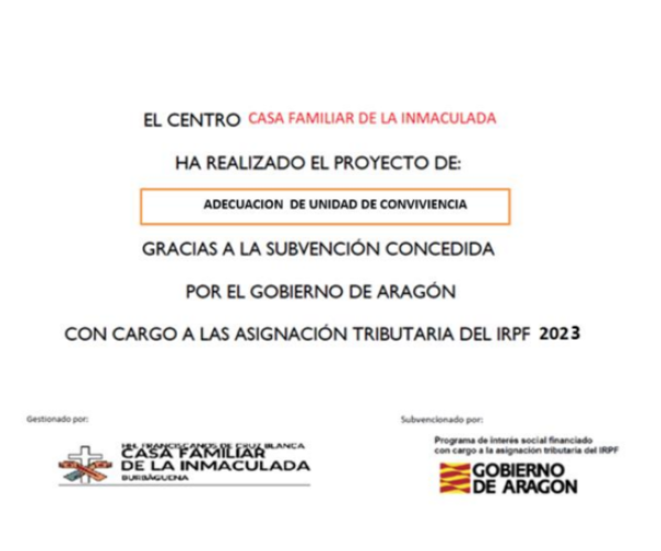 Subvención IRPF Burbáguena